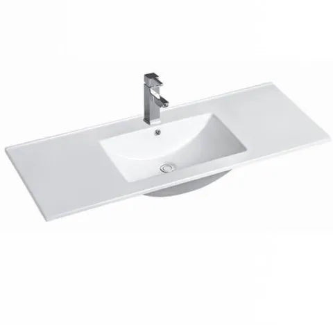 Slim Line Ceramic Single Bowl 1500X460X170 with Taphole & Overflow