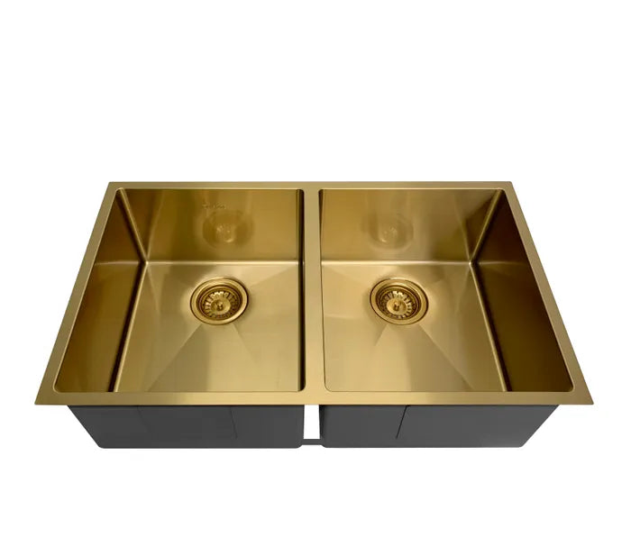 Arte Sink 76D 760x450x220 Brushed Dark Gold
