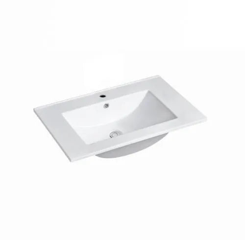 Slim Line Ceramic Top 600x460x170 with Taphole & Overflow