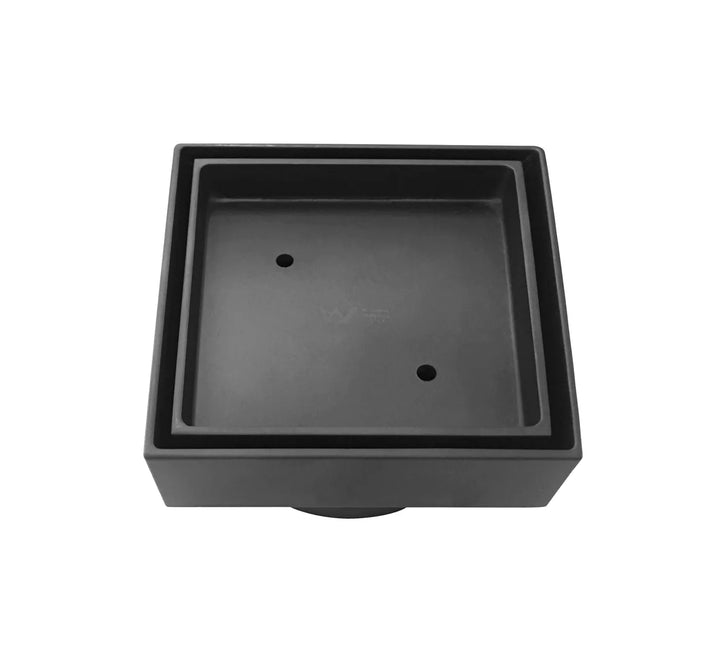 Smart 115 Matte Black Square Tiles Waste