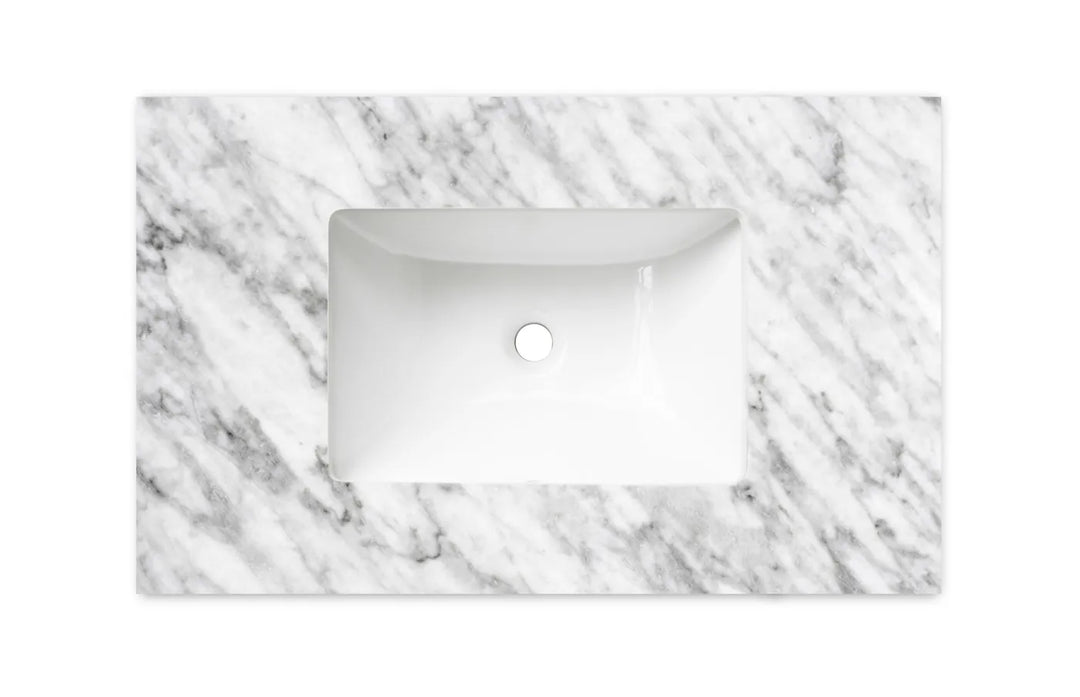 Laguna 750mm Satin White Wall Hung Vanity