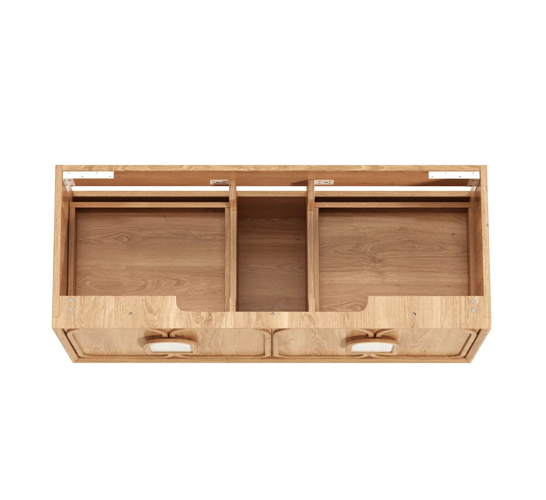 Laguna 1200mm Natural American Oak Wall Hung Vanity