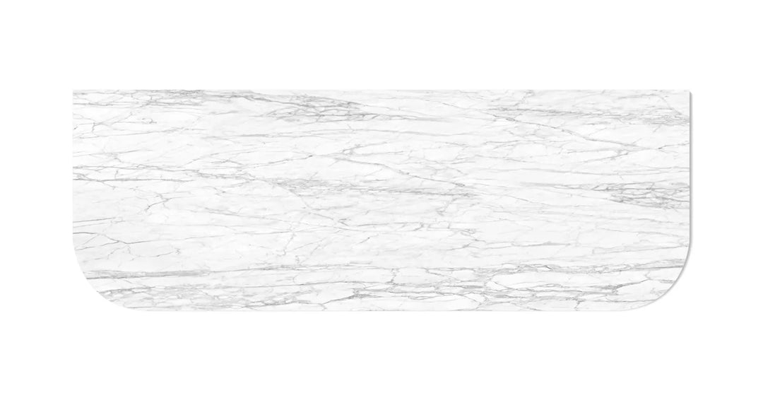 Bondi 1800x460x18 Natural Carrara Marble Top No Hole