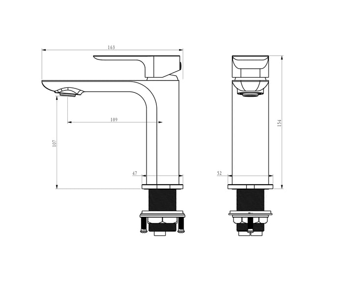 Oskar Basin Mixer Chrome