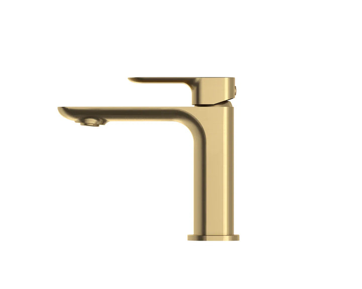 Oskar Basin Mixer Brushed Gold