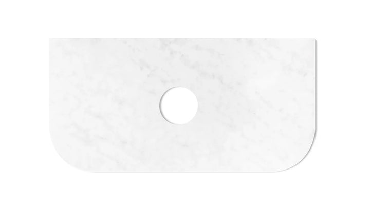 Bondi Solid Surface 900x460x20 Cloudy Carrara Top