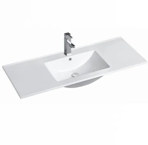 Slim Line Ceramic Top 1200x460x170 with Taphole & Overflow