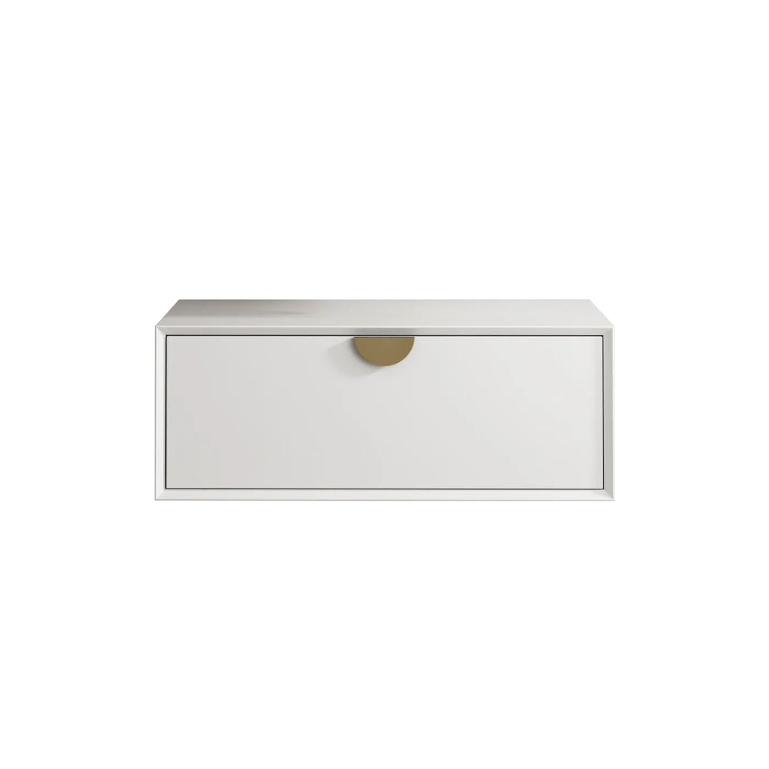 Moonlight 750mm White Wall Hung Cabinet