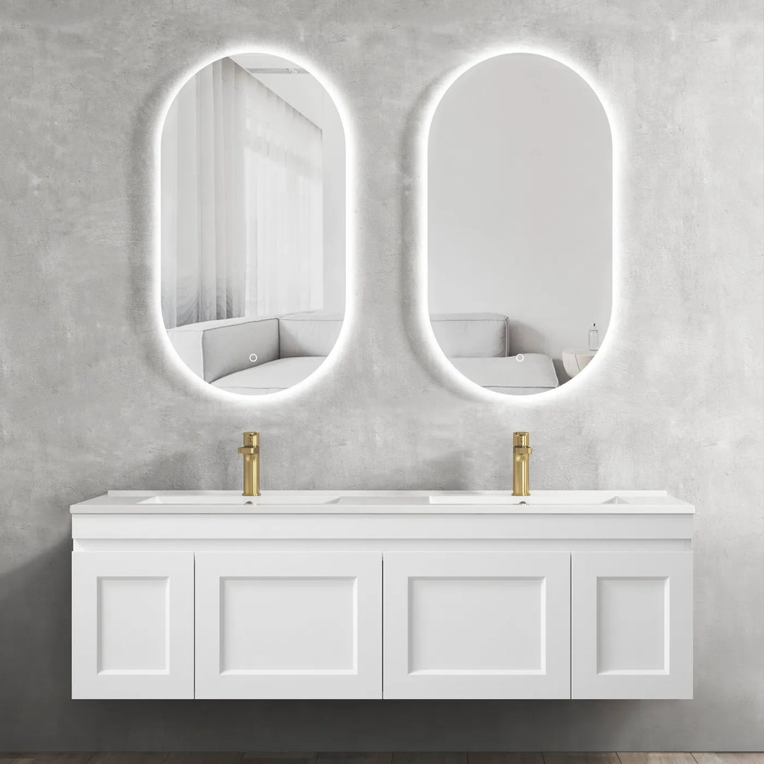 Hampton Mark II 1500mm Satin White Wall Hung Vanity