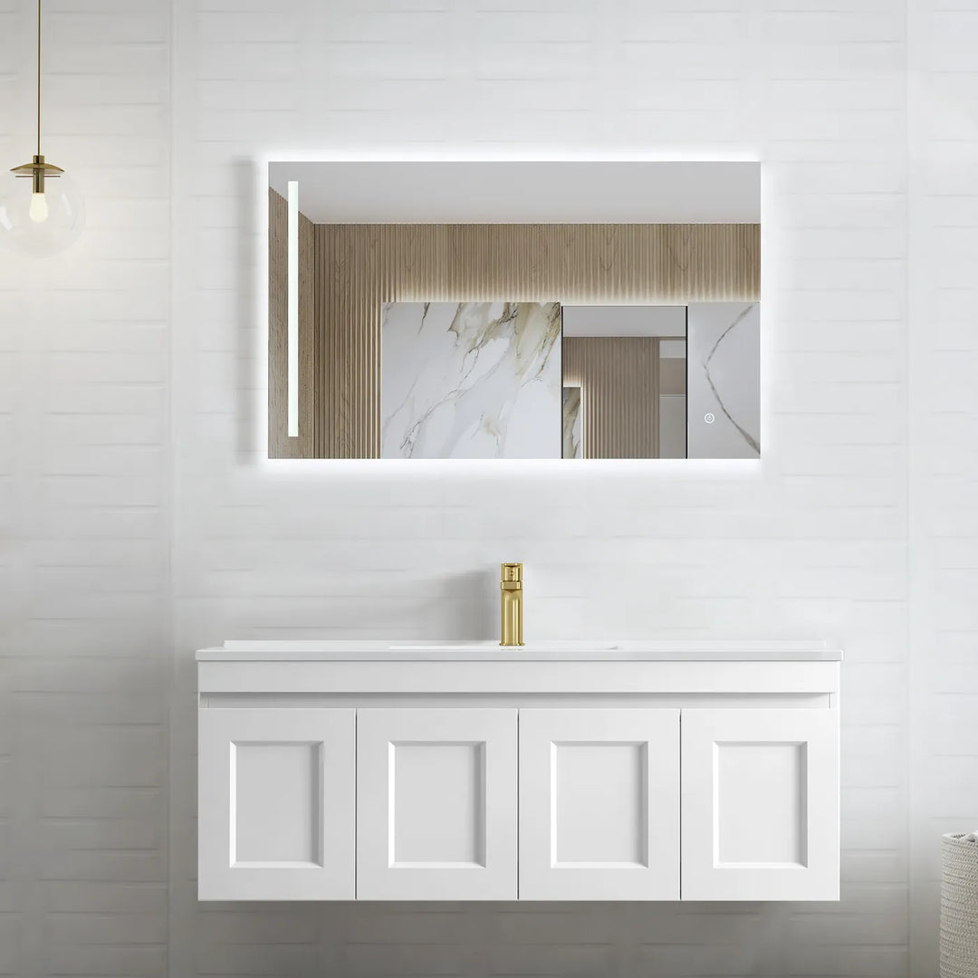 Hampton Mark II 1200mm Satin White Wall Hung Vanity