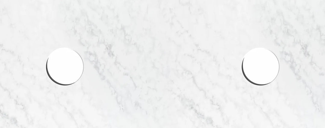 Solid Surface 1800x465x20 Cloudy Carrara Top