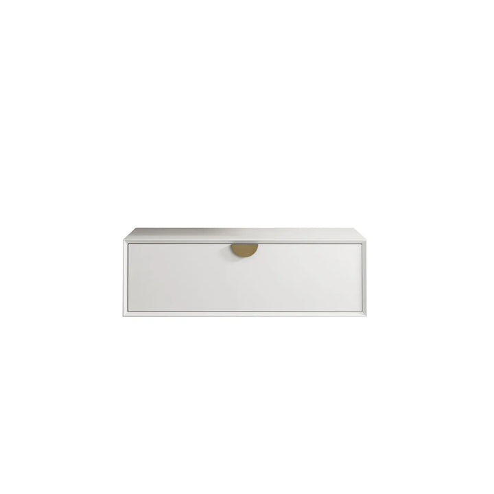 Moonlight 900mm White Wall Hung Cabinet