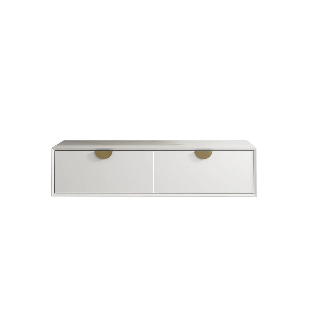 Moonlight 1200mm White Wall Hung Cabinet