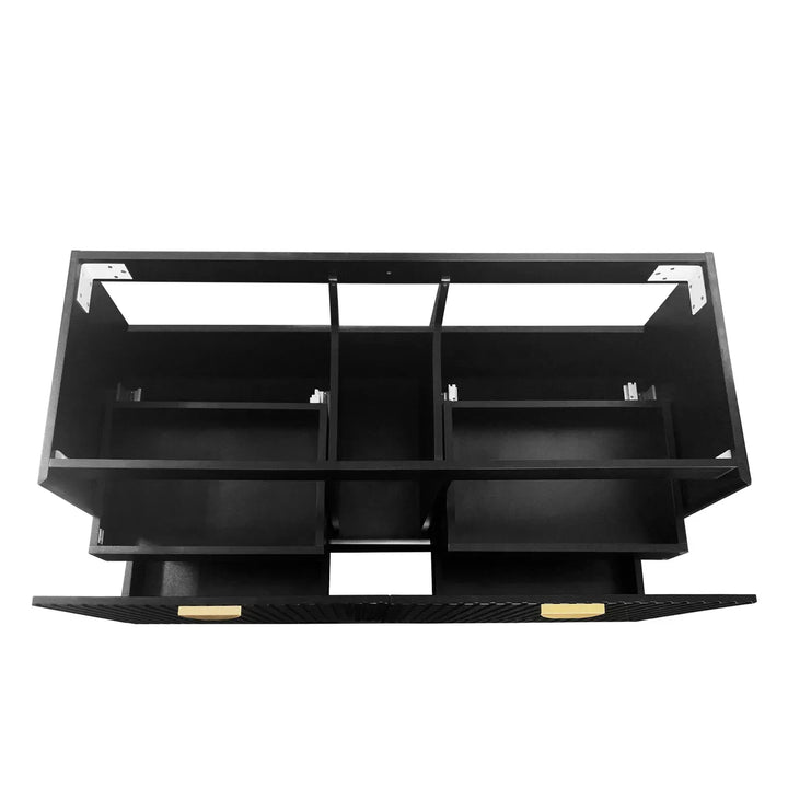 Marlo 1200mm Matte Black Wall Hung Vanity