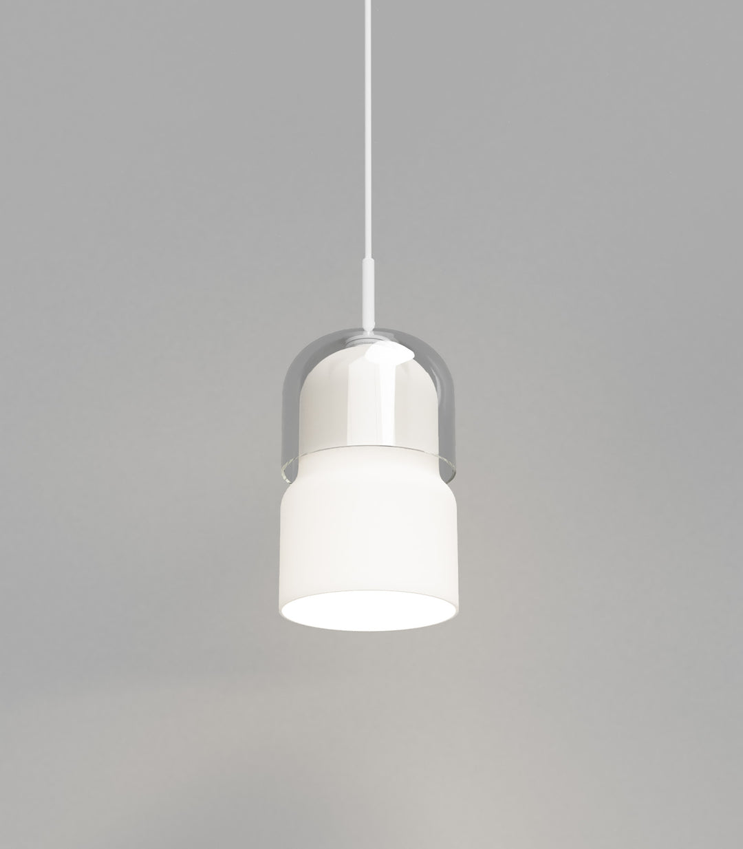Stak Modular Pendant Top Glass Only Acid Washed White