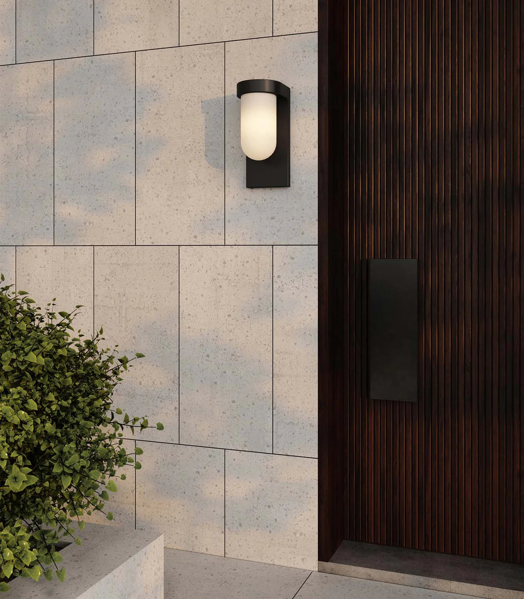 TUVA - Outdoor Wall Light, Structure Only, Old Bronze, 285x140x130mm, 1 x E27, IP44, Glass Shade sold separately