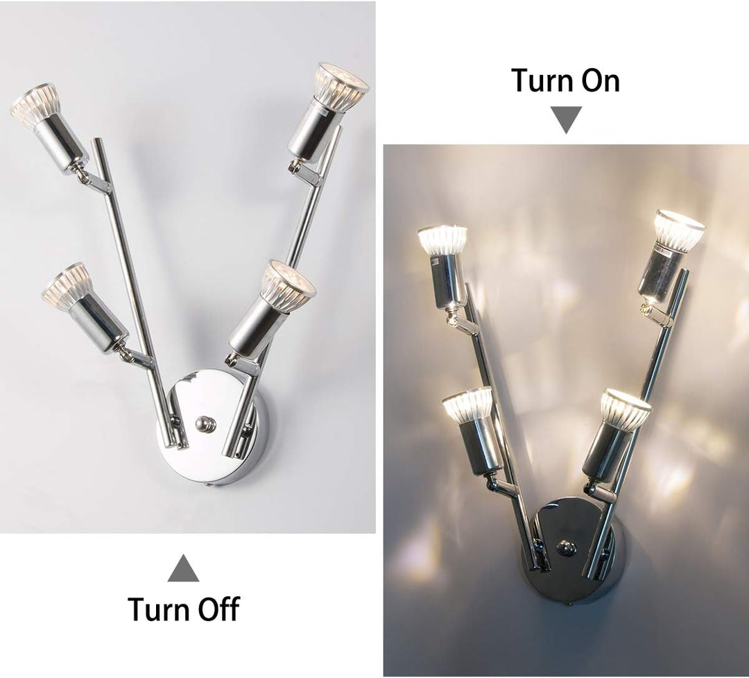 Modern 4 Light Track Lighting Kit LED
