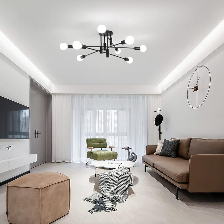 Modern Semi Flush Chandelier