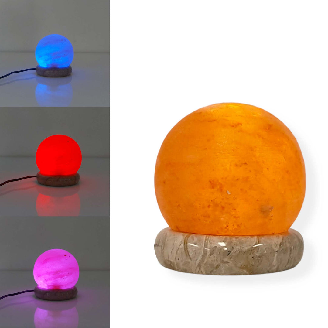 Salt Himalayan Lamp - Ball Sphere USB Colour Changing