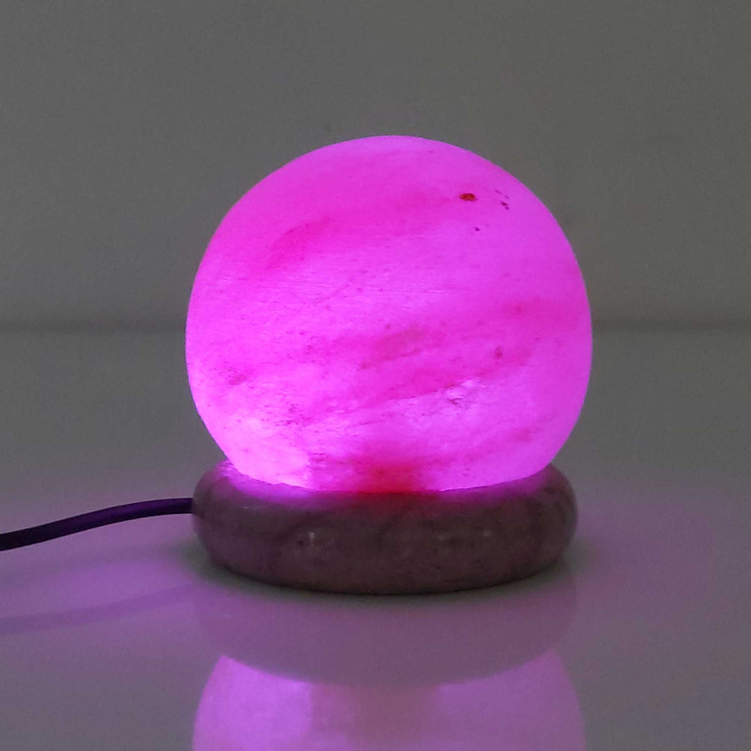 Salt Himalayan Lamp - Ball Sphere USB Colour Changing