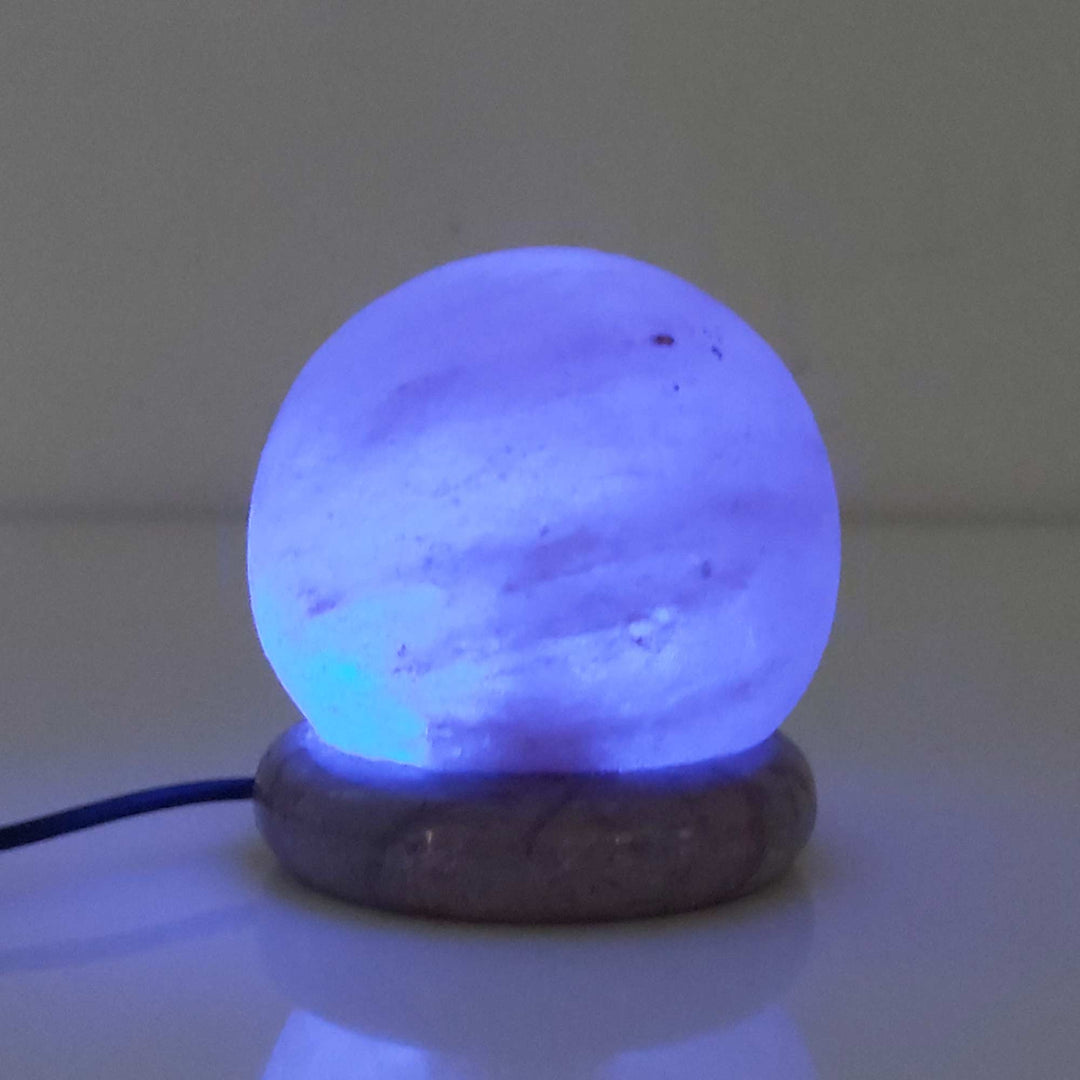 Salt Himalayan Lamp - Ball Sphere USB Colour Changing