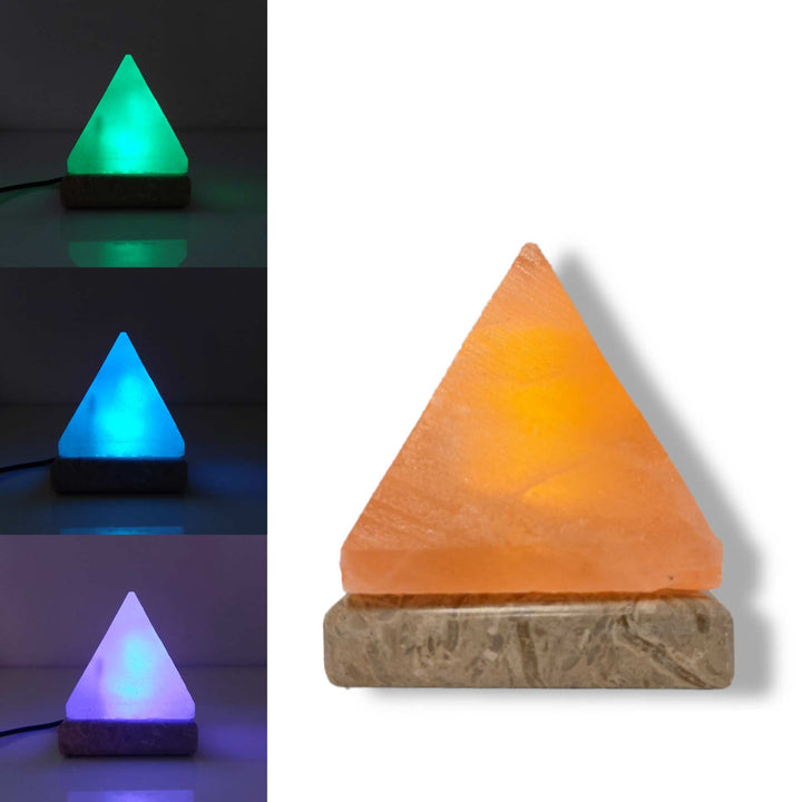 Salt Himalayan Lamp - Pyramid Shape USB Colour Changing