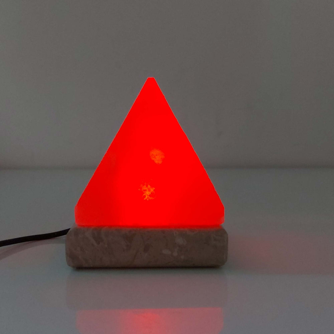 Salt Himalayan Lamp - Pyramid Shape USB Colour Changing