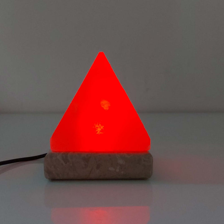 Salt Himalayan Lamp - Pyramid Shape USB Colour Changing