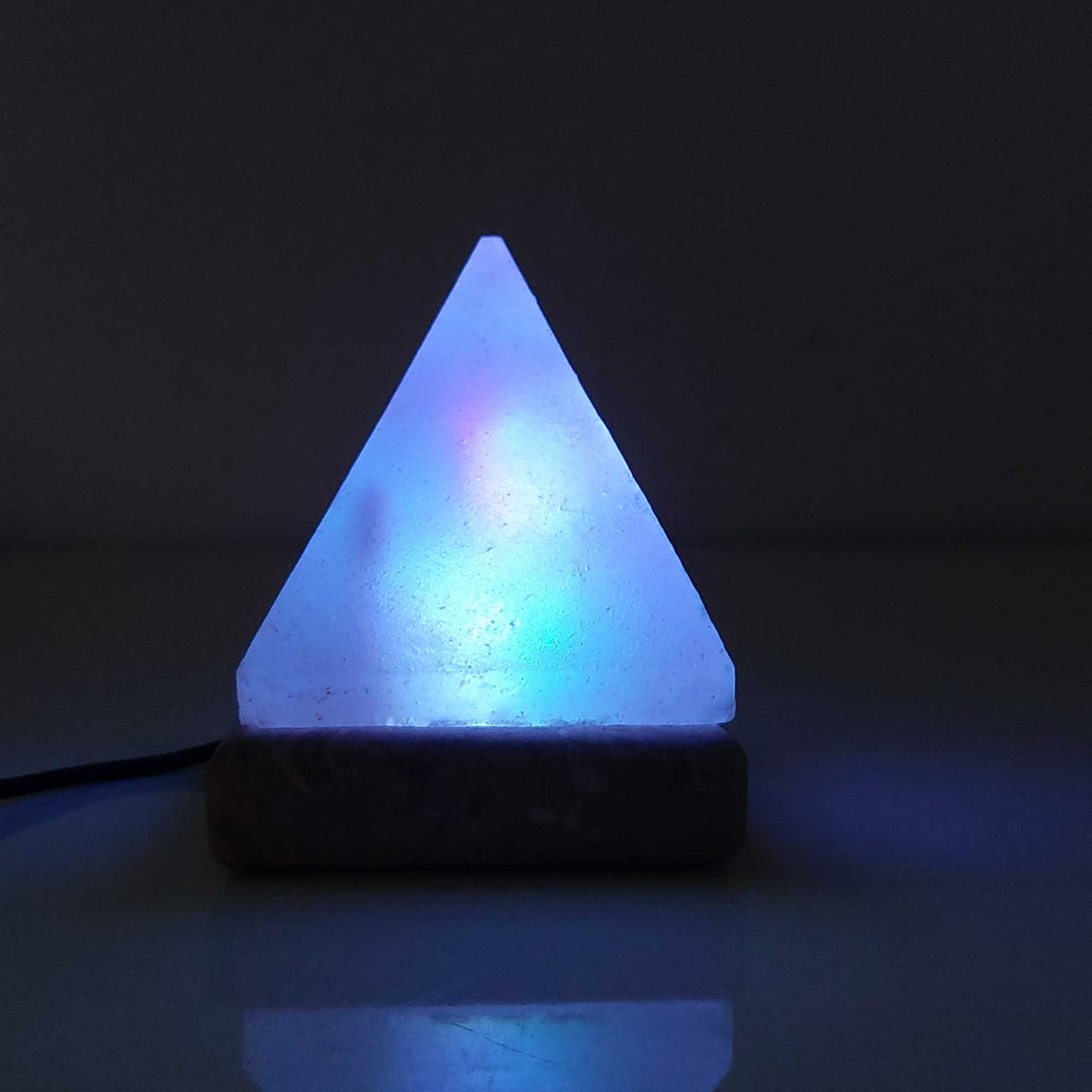 Salt Himalayan Lamp - Pyramid Shape USB Colour Changing