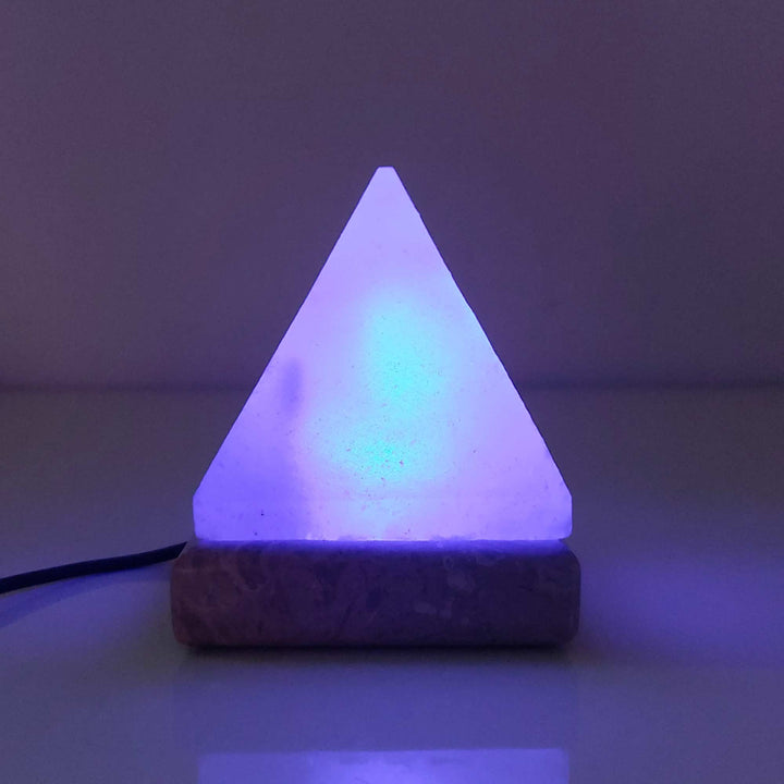 Salt Himalayan Lamp - Pyramid Shape USB Colour Changing