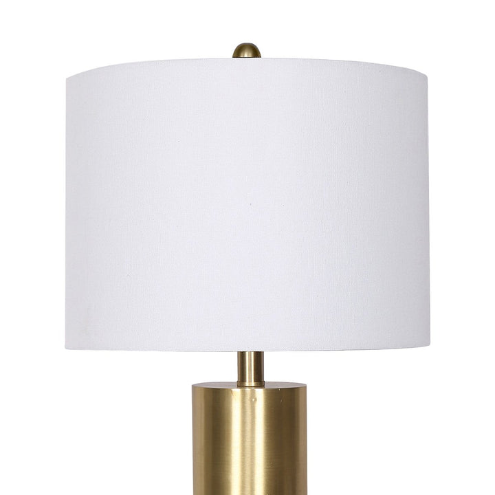 Sarantino Metal and Marble Table Lamp in Black