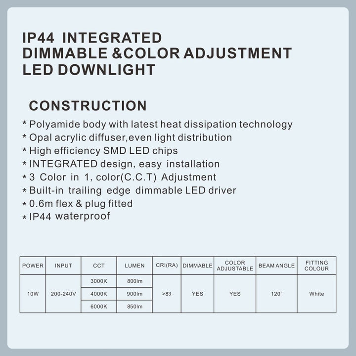 LED Downlight Kit 90mm