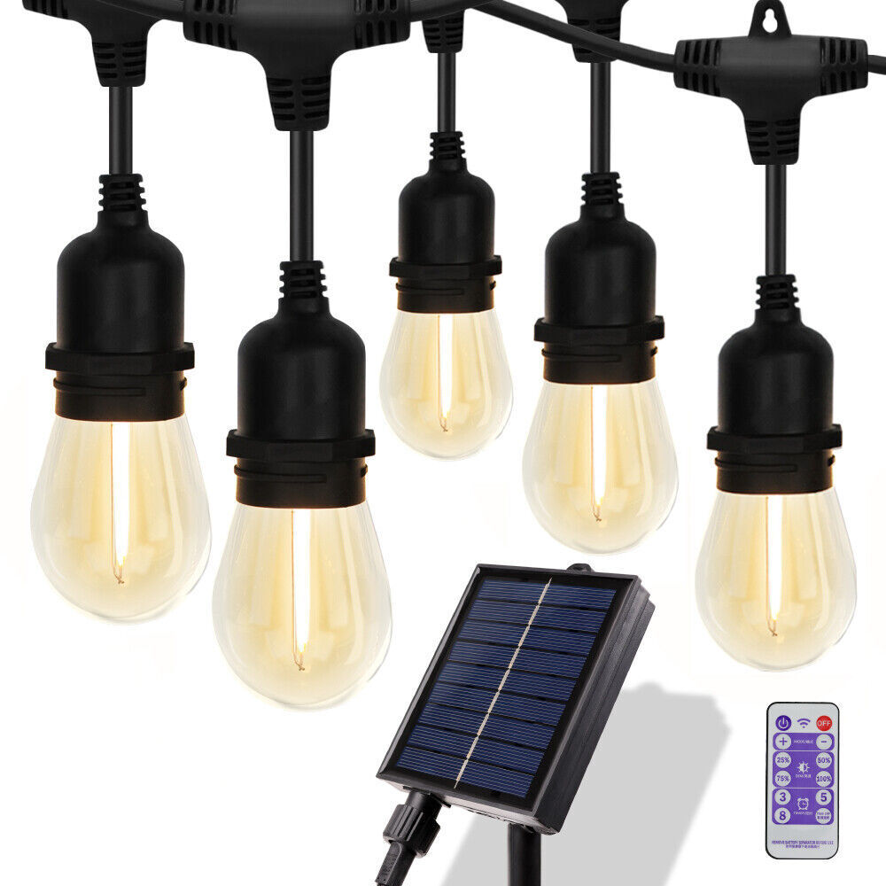 Solar Power 15 LED 18.2M Festoon String Lights