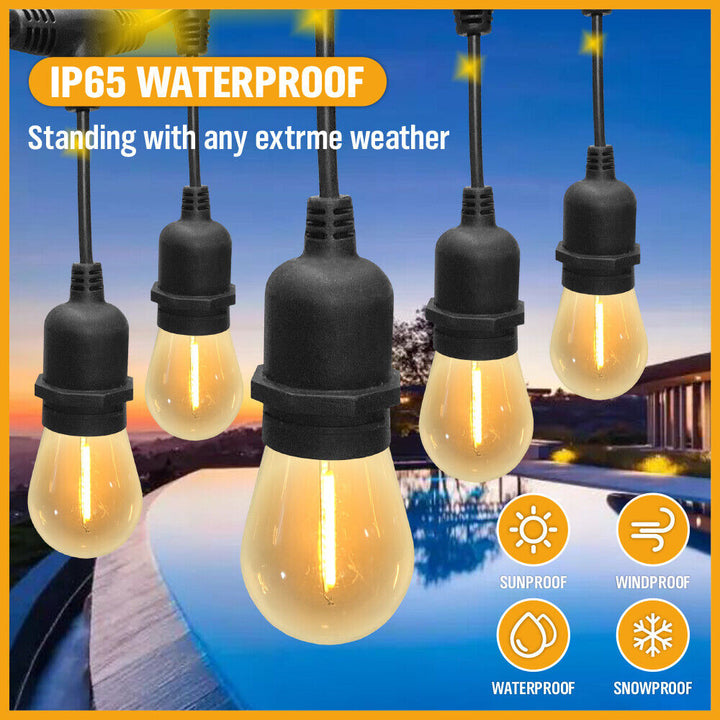 Solar Power 15 LED 18.2M Festoon String Lights